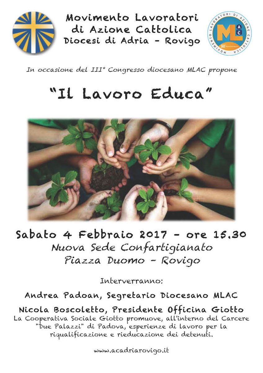 acadriarovigo's tweet photo. 4 Febbraio a #Rovigo ci sarà la possibilità di approfondire il legame tra #lavoro ed #educazione #MLAC @AC1868 #Jobs https://t.co/gc2KiylfBX https://t.co/J6uHiqxuLf