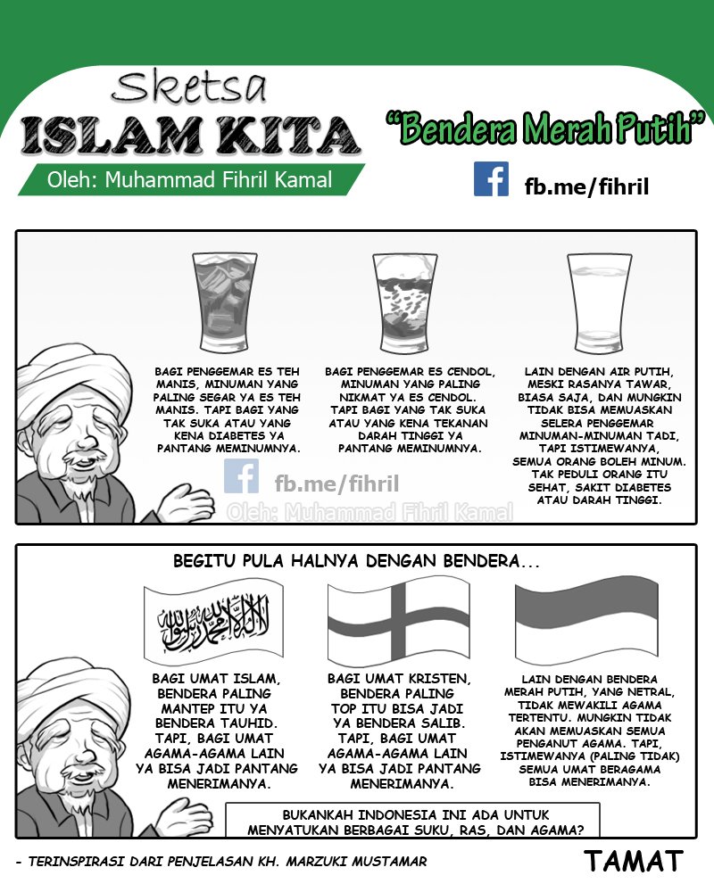 Fihrilkamal's tweet photo. KOMIK BARU GUS, kenapa harus Merah Putih, materi dari KH. Marzuki Mustamar. @NUgarislucu @nu_online @GUSDURians @AlissaWahid @negativisme https://t.co/L1eeCalCSN