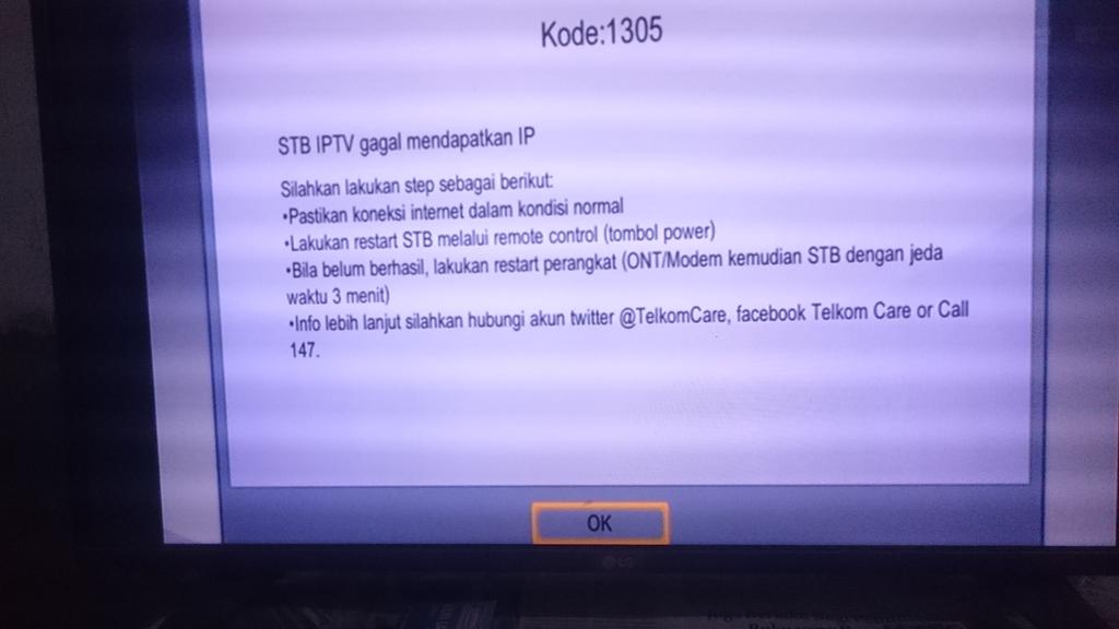 wbwilapa's tweet photo. @TelkomCare speedy use tv tdk bisa tersambung. No 152730203482 cp: wawan 081357077770 https://t.co/QSWw8mKDkD