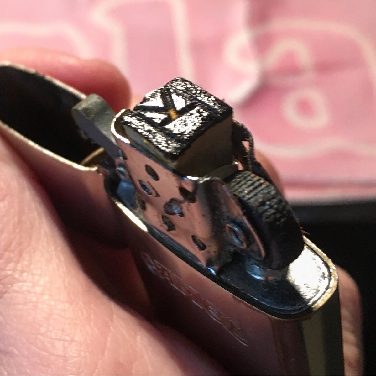 SuperSizeArt's tweet photo. Behold the 2017 #BlackStamp All pieces are stamped &amp; dated using my old zippo - it inks in the lid. The stamp colour changes each year https://t.co/tmhpV9zpCC