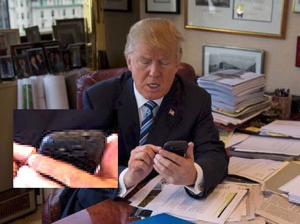 internetofshit's tweet photo. there's something beautiful about a billionaire/president using an ancient insecure android phone https://t.co/wuhhh0dAZu https://t.co/OexTUSIRNk