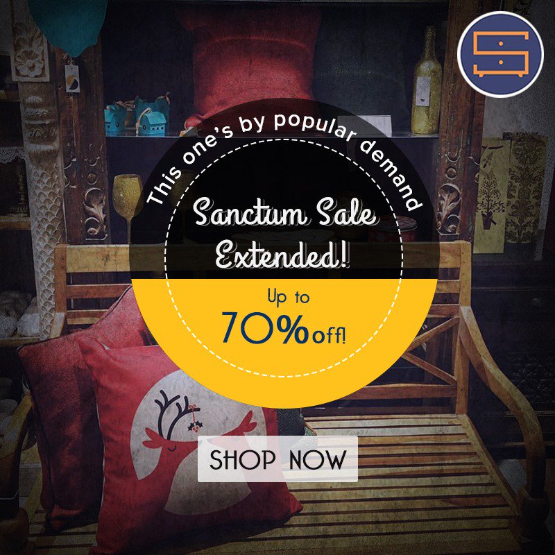 Sanctumstore's tweet photo. #SanctumSale Extended! Yes, you read that right. But hurry, our stocks won’t last forever. Shop now https://t.co/NzL1fOogAo 
#Sale #Discount https://t.co/WiwQvXIytm