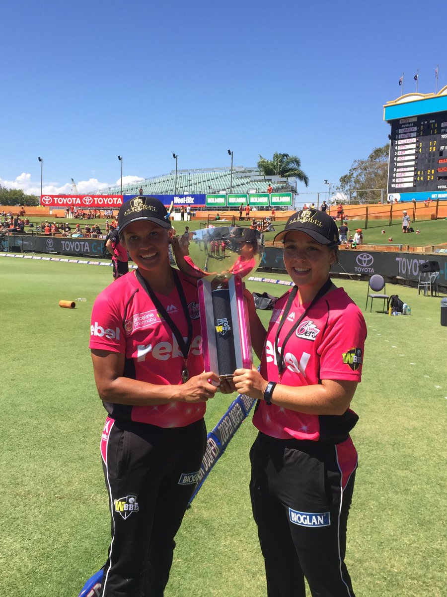 You bloody ripper! Winners are grinners! #WBBLFinal