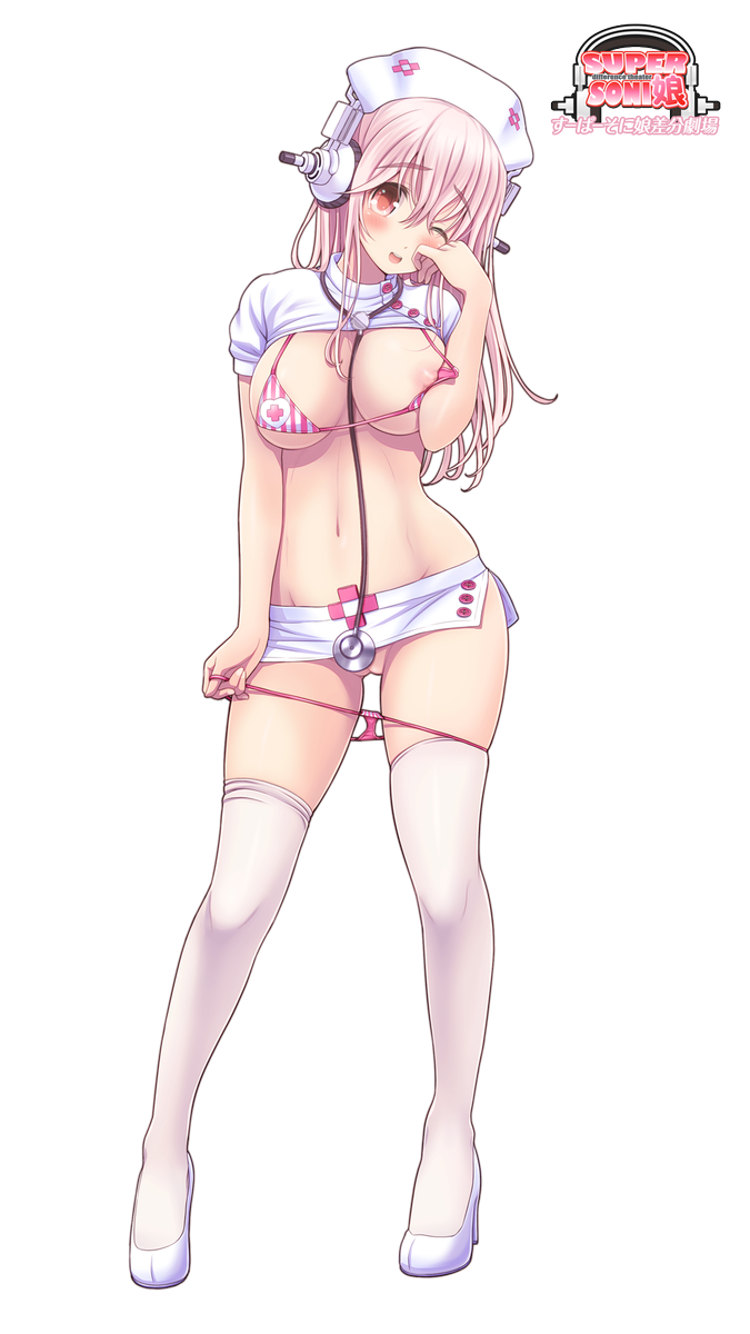 O Xrhsths V Mag Sto Twitter ナースそに子３ またまたナースです これも公式で ボディマウスパッドになった衣装ですね 勿論買いました 中の水着はオリジナルのエロ仕様にアレンジ 聴診器で大事な処を隠すなんて なんて エロ あれ これ隠れて 気のせいかな