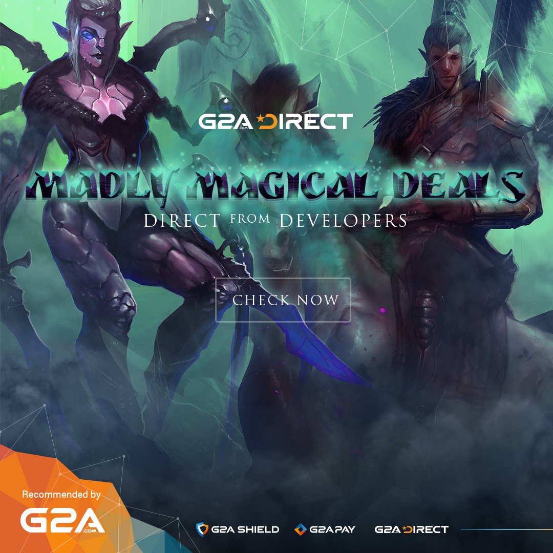 G2A_com's tweet photo. Can you feel the magic pumping thru from the developers? Abracadabra! 💫 Great games at magical prices! #G2ADirect https://t.co/AYQPAYO9PV https://t.co/7lGu1PbfPL