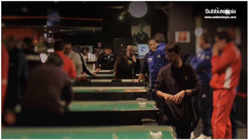 Subbuteopia's tweet image. Exactly 5 years ago we were in #Madrid in the belly of Estadio Vicente Calderon in #Madrid to shooting for our #documentary on #Subbuteo