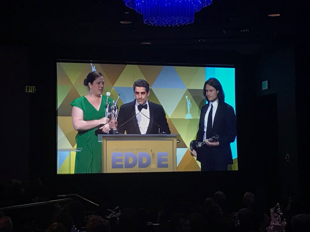 OJMadeInAmerica's tweet image. Huge congrats to our three editors, Bret Granato, Maya Mumma, and Ben Sozanski for winning the ACE Eddie Award for Best Feature Doc!