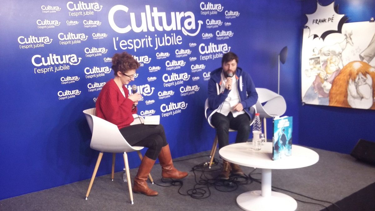 Matthieu Bonhomme présente l'homme qui tua Lucky Luke lors d'une rencontre <a href="/Cultura/">Cultura</a>  !#FIBD2017 #J3