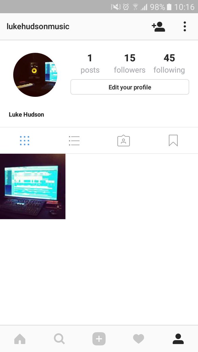 LukeHudsonMusic's tweet photo. Joined this instagram thing... https://t.co/xRCStXe71Z
