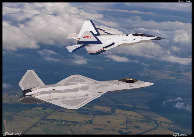 YF-23が勝った時系列の絵を描いた。 