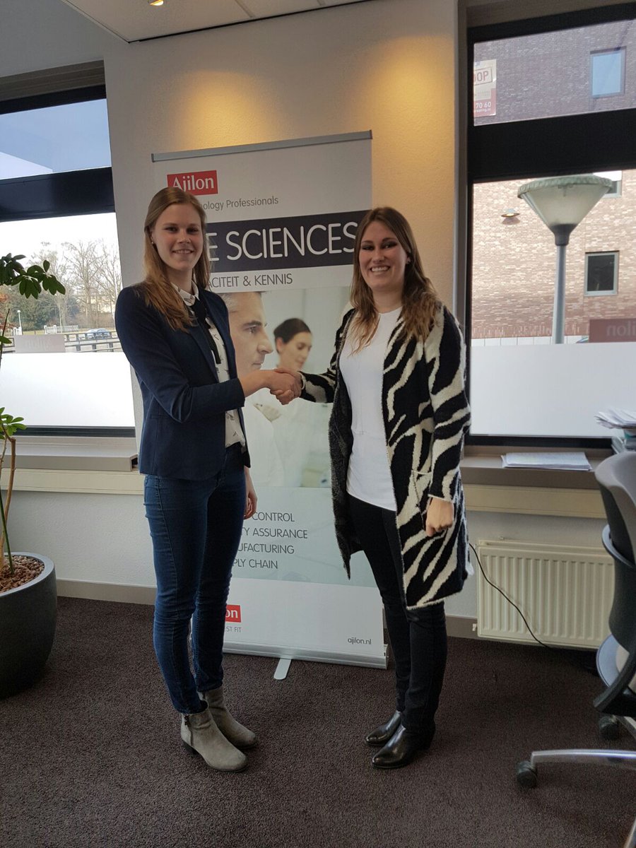 Elles gaat maandag vanuit <a href="/ajilon/">Ajilon</a> aan de slag bij Aspen als Lab Technician. Welkom bij de club Elles en geniet van je weekend!