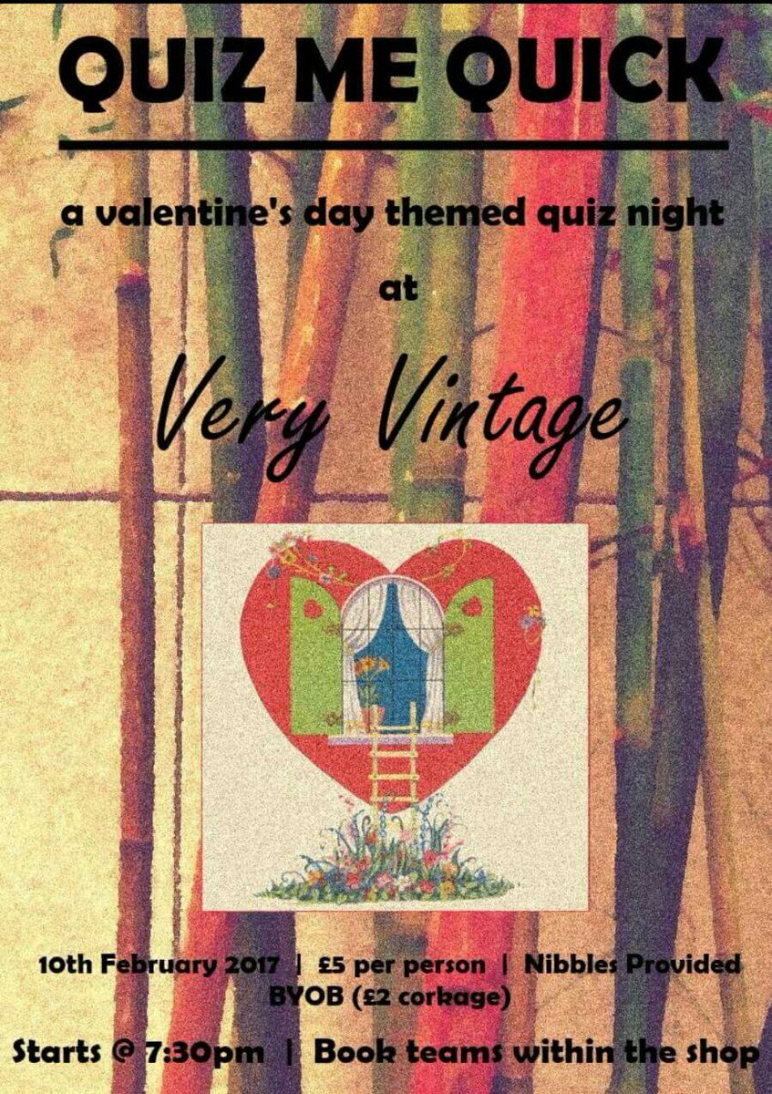 buyinthebayhb's tweet photo. Plenty going on in Herne Bay this #ValentinesDay. Check out the @hbveryvintage quiz night on 10 Feb! #QuizMeQuick https://t.co/o939BfxJuW