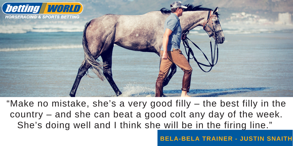 TabSouthAfrica's tweet photo. #BelaBela trainer #JustinSnaith is backing his filly to be among the contenders in today's @SunMetZA. Currently trading at 11/1 https://t.co/YWrZGhJ2KK