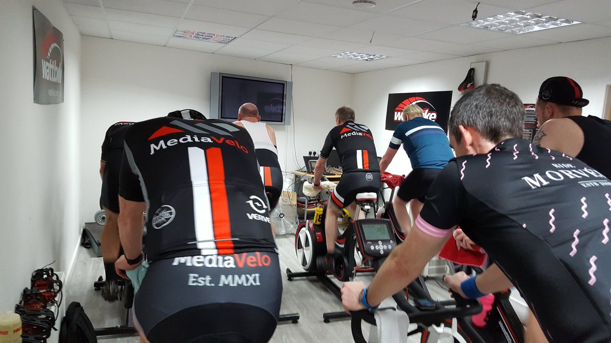 <a href="/MediaVELOcc/">Media VELO</a> going hard for <a href="/TheStrokeAssoc/">Stroke Association</a> at the <a href="/BehindBarsEvent/">Behind Bars Sports</a> Wattathon