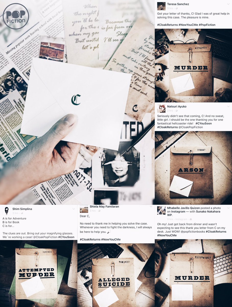 PopFictionBooks's tweet photo. The stage is set, 4 the biggest Cloak reveal yet. ✍🏻🌘Find out who C is, as we unveil FINAL TRAILER 2nyt! #CloakReturns #APopFictionOriginal https://t.co/1WXyoNWZsV