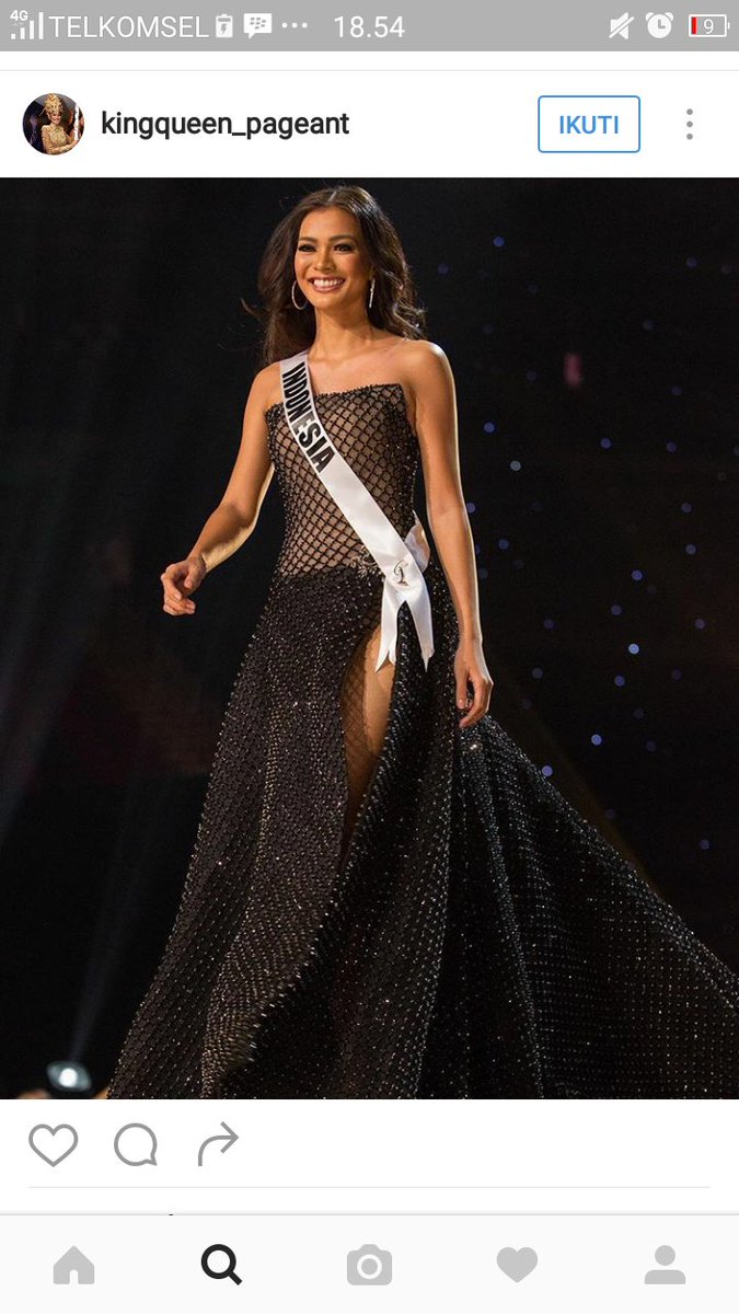 hanyfahaqillah's tweet photo. Her smile... Wow #MissUniverse #Indonesia https://t.co/pmBhAYzGkC