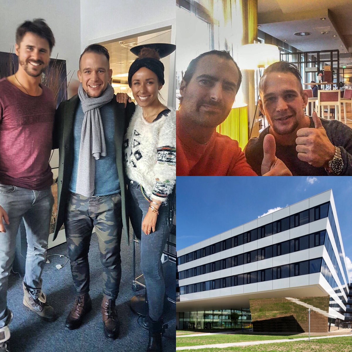 NickHeinMMA's tweet photo. Schöner Tag in München bei @ProSieben und mit Thomas von @DikeApp 
Später das Team von @Reebok nerven, mit meinen neuen Schuh-Ideen. #lol https://t.co/NhFSiIRHF1
