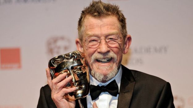 BBC's tweet photo. 'The most sublime of actors' who 'touched all our lives with joy and magic'. Farewell John Hurt, one of the greats. https://t.co/ZeXydCoNcf https://t.co/URiwkKYLRs