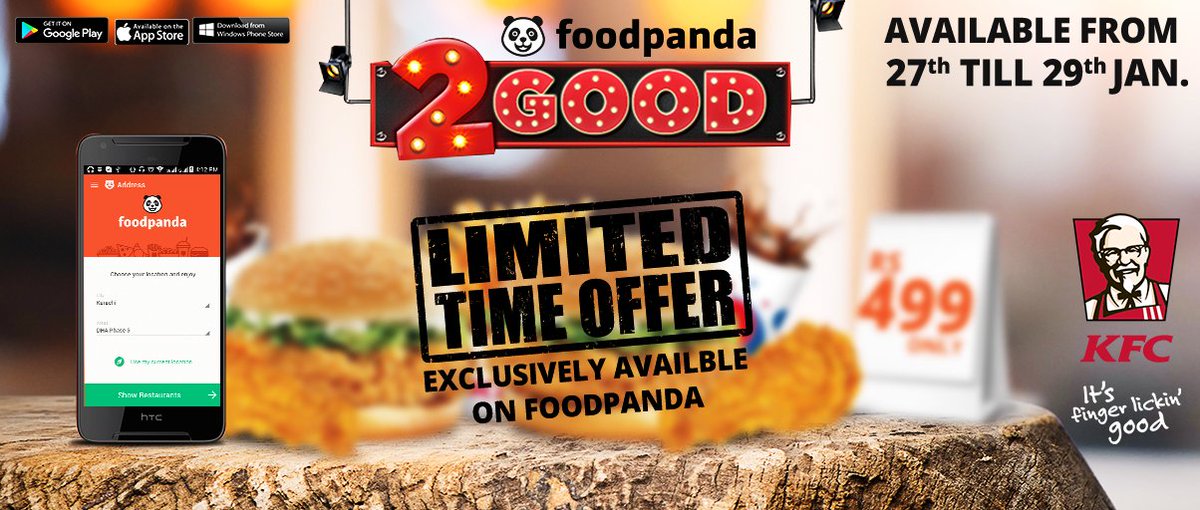 foodpanda_pk's tweet photo. #2GoodFor499 is a limited time offer, with limited deals for each day! Order here: https://t.co/OGfJgD5CP0 https://t.co/aQ2hRY4YIx