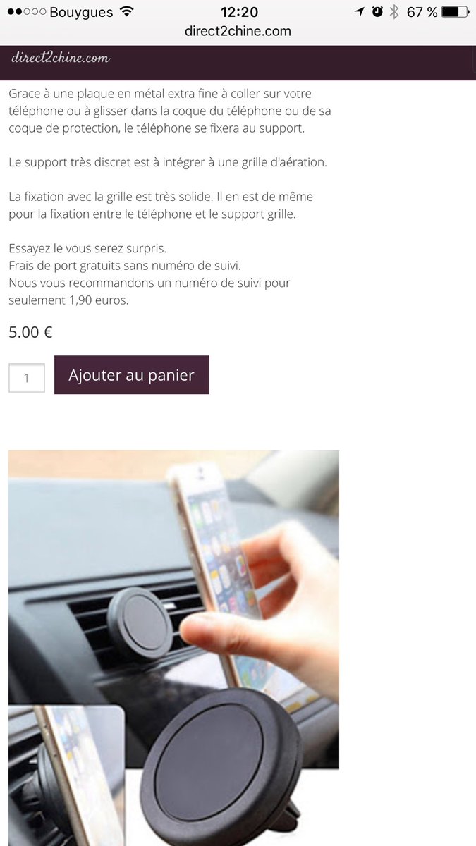 direct2chine's tweet image. Super pratique et discret pour 5 euros #auto @automoto_TF1 @LeParisien_Auto @AutoMotoOffi @LP_Auto direct2chine.com/2016/12/suppor…