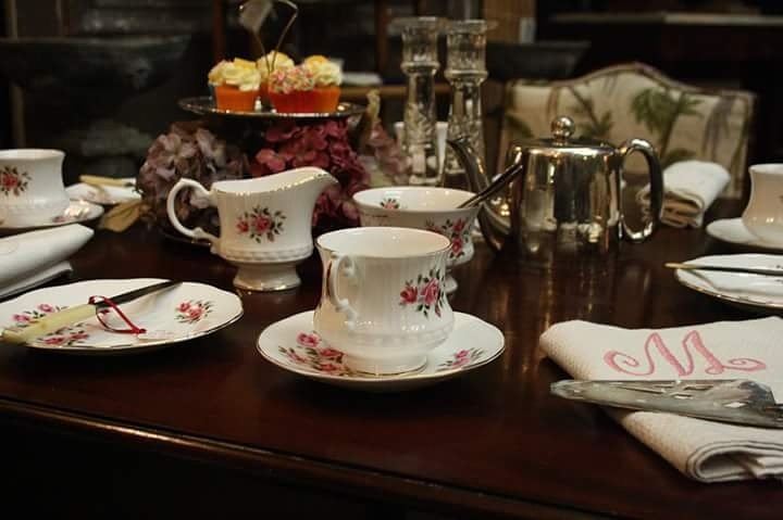 thestoreyard's tweet photo. All set for afternoon tea with our stunning set of four birds of paradise cane chairs https://t.co/1p9arJtLSc