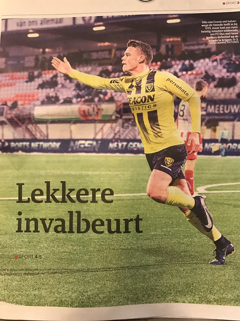 stanversleeuwen's tweet photo. Gisteren een fantastische stap richting de titel! #VVV-Venlo #Personato #kampioenen #TrotseSponsor https://t.co/xPR4rN1Fx7