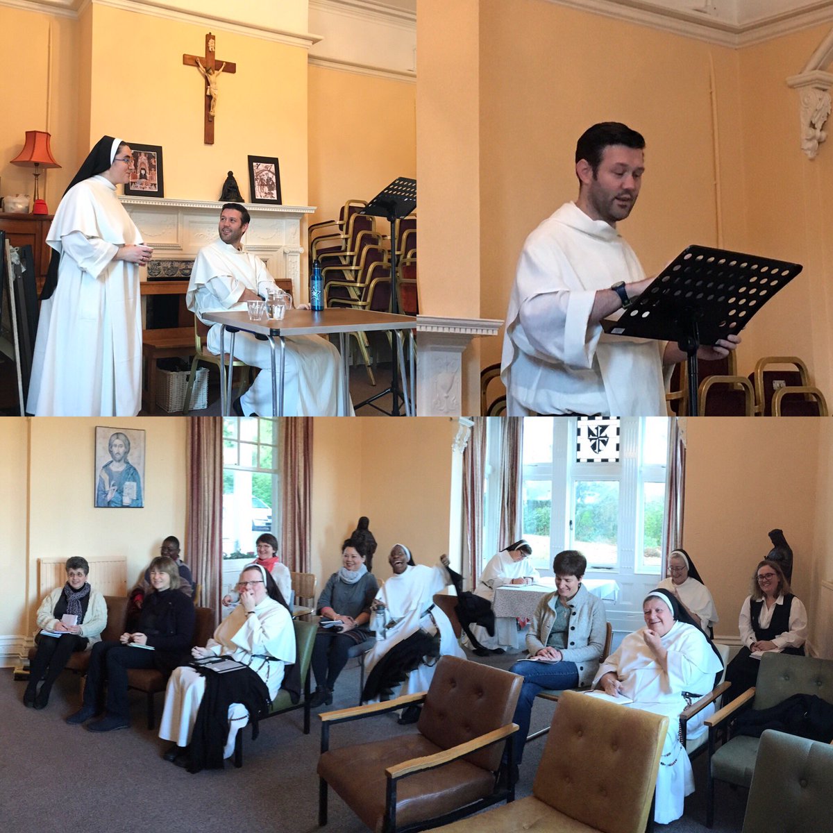 DomSrStJoseph's tweet photo. Great start to our #FormationForMission retreat - Br Toby passes on the fruits of his contemplation on the Christian life & virtue to us! https://t.co/tuGHuNVzkF