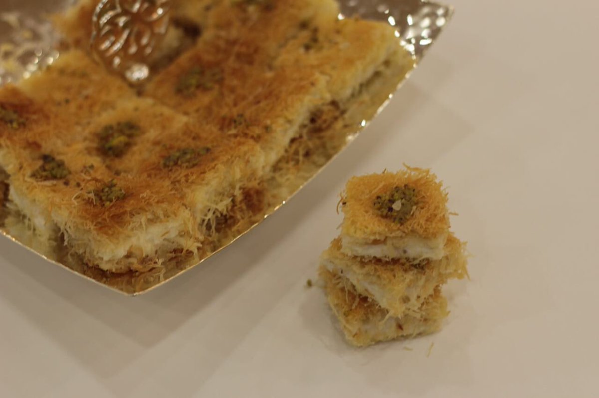 BREAD_TlME's tweet photo. كنافة بالقشطة https://t.co/XcxcHwtq5p