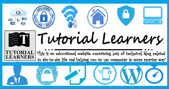 tutorialearners's tweet image. tutoriallearners.in