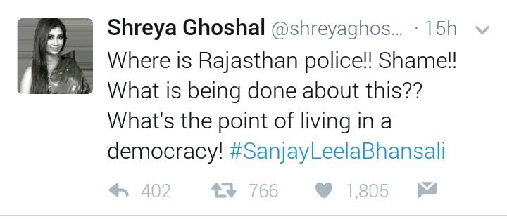 इतिहास को बदरंग करके तुम लोगों की भावनाओं को भड़काते रहो फिर सुरक्षा के लिए पुलिस को जिम्मेदार ठहराओ😱 <a href="/shreyaghoshal/">Shreya Ghoshal</a> 
#AntiHinduBollywood