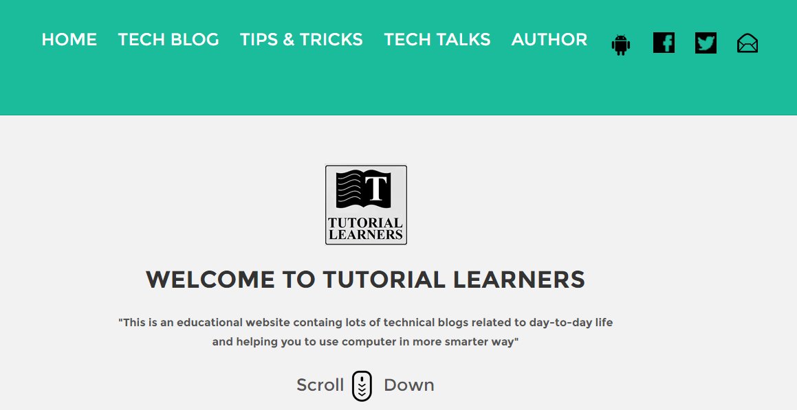 tutorialearners's tweet image. NEW Website- tutoriallearners.in with a new look
#everyDAYnew_TECH_BLOG #VISIT_once
#we_R_hiring SMART #BLOGGER needed 
#join_our_team