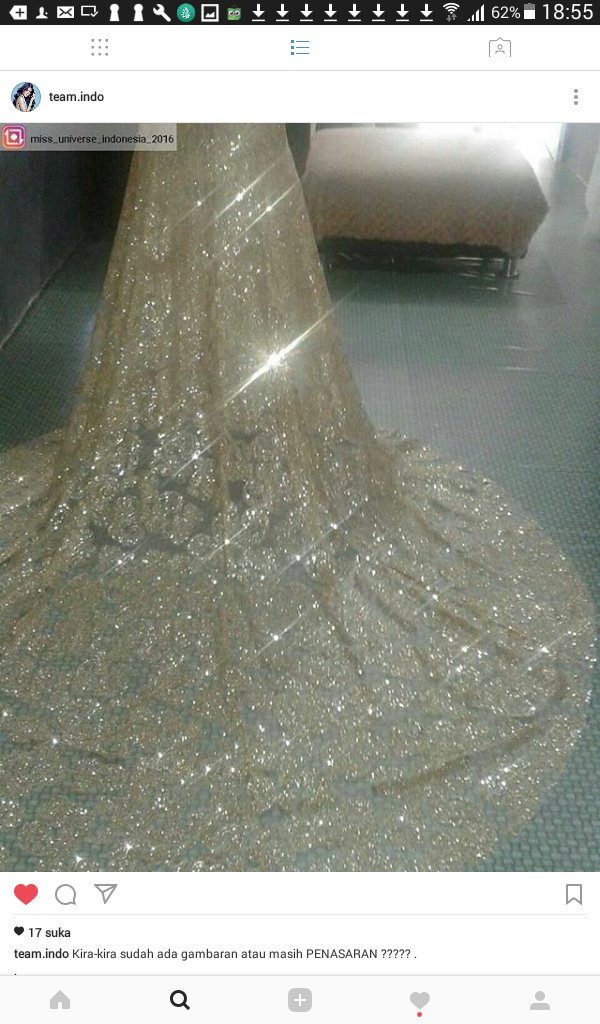 Bukan gown keke ya #MissUniverse #Indonesia