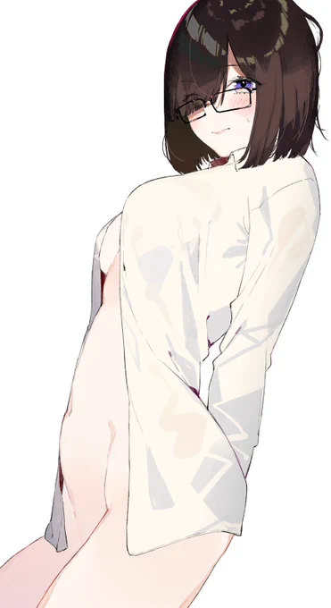 片目隠れの子 塗りました 