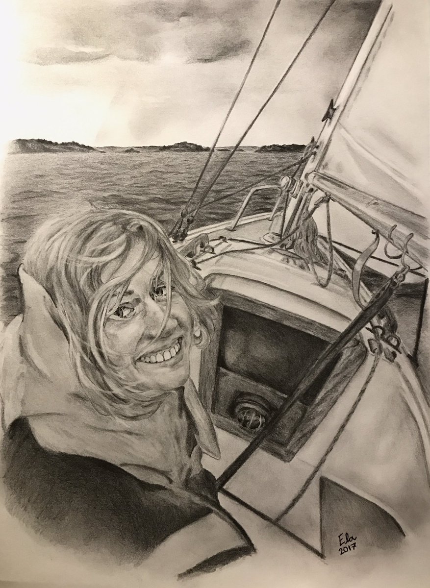 MichaelaWendel's tweet photo. #portrait #sailing #artipelago #boat #drawing #pencil #illustration #art https://t.co/Pkmxuch5ra