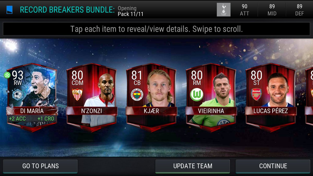 FUT_Eriksen's tweet photo. Not the worst packs I've ever opened @EAFIFAMOBILE https://t.co/0trhJmIopk
