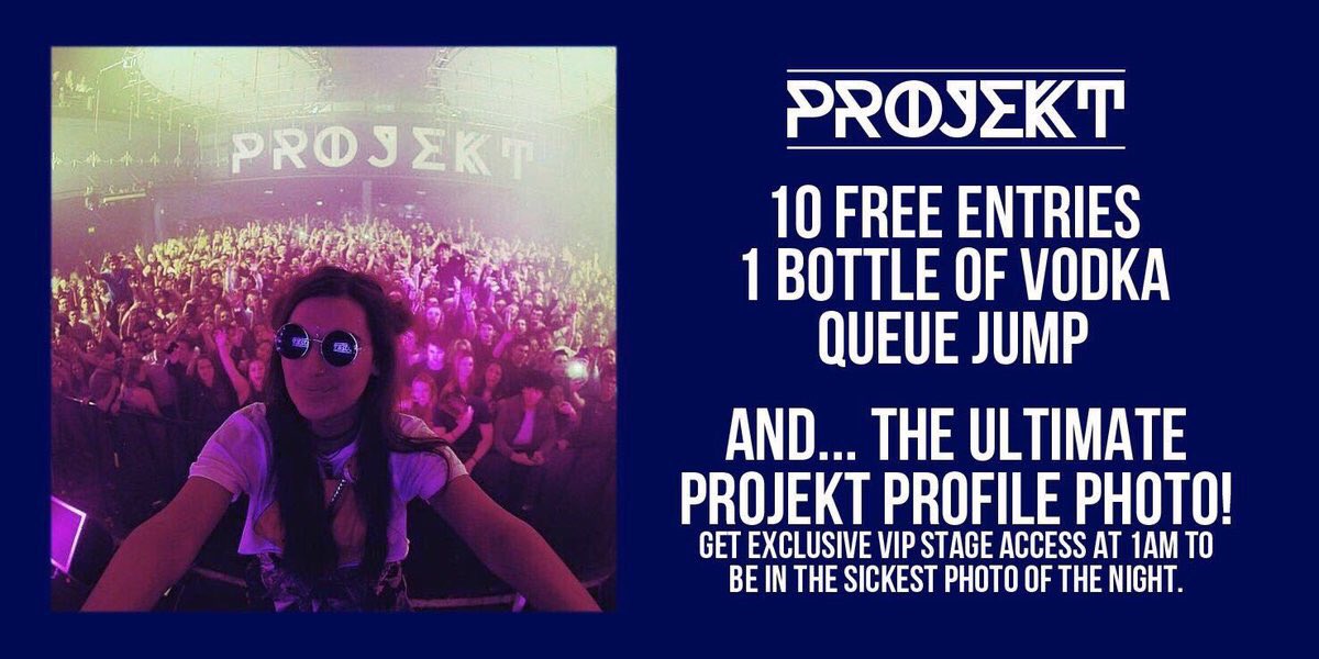VoodooBirdcage's tweet photo. 🎉 #Projekt Competition 🎉

Tonight at O2 Ritz win:
\\ 10 Frees
\\ 1 Bottle Vodka
\\ The Ultimate Profile Photo on stage with @JamesHYPE 

RT📲 https://t.co/Hq4gq7YJWq