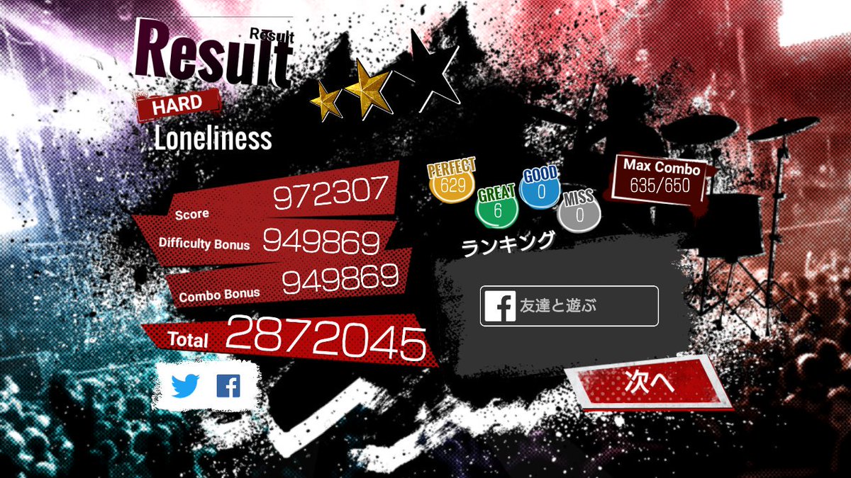 bell_bell_cats's tweet photo. 更新来てるから直ったのかと思ったら違った
この曲だけ隠しノーツあるみたいでフルコン出来ないんですよねぇ…
早よ直せぇーいっ!
#DRUMSTAR https://t.co/et33fs47tU
