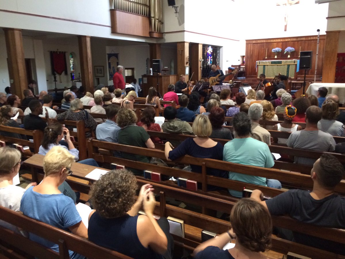 JoInMozartFest's tweet photo. An excellent turn out for our first concert of #JIMF2017 supported by @goethejoburg to listen to 3 brand new works! #ThatsAllFolks https://t.co/a36BMkveqg