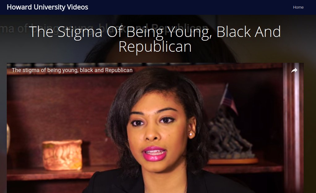 huvideos's tweet photo. The Stigma Of Being Young, Black And Republican

https://t.co/Ht3dqUC41T

#HowardUniversity #HowardU #Republican #PBSNews #Hu20 #hu18 #hu19 https://t.co/wLZ3DlOCKO