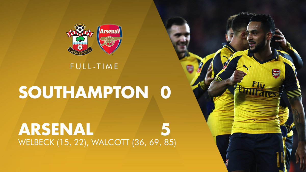 ⚽⚽⚽⚽⚽

👏

We're in round five of the <a href="/EmiratesFACup/">Emirates FA Cup</a>

#SFCvAFC