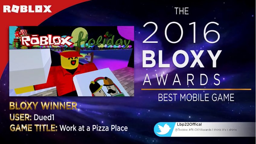 The Bloxy Awards 2016 - roblox awards 2017