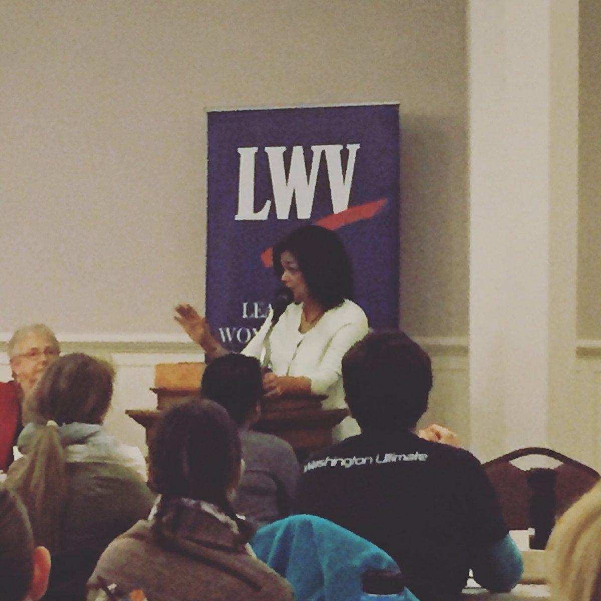 LBayerDesign's tweet photo. Thank you @RepJayapal for the inspiring words at the @LWVWA #ActionWorkshop! https://t.co/AlTeiYekVt