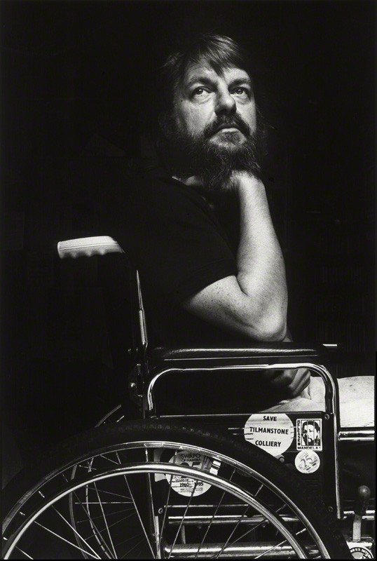 Happy birthday to Soft Machine\s Robert Wyatt
Photo by Barry Marsden
bromide fibre print, 1985 
