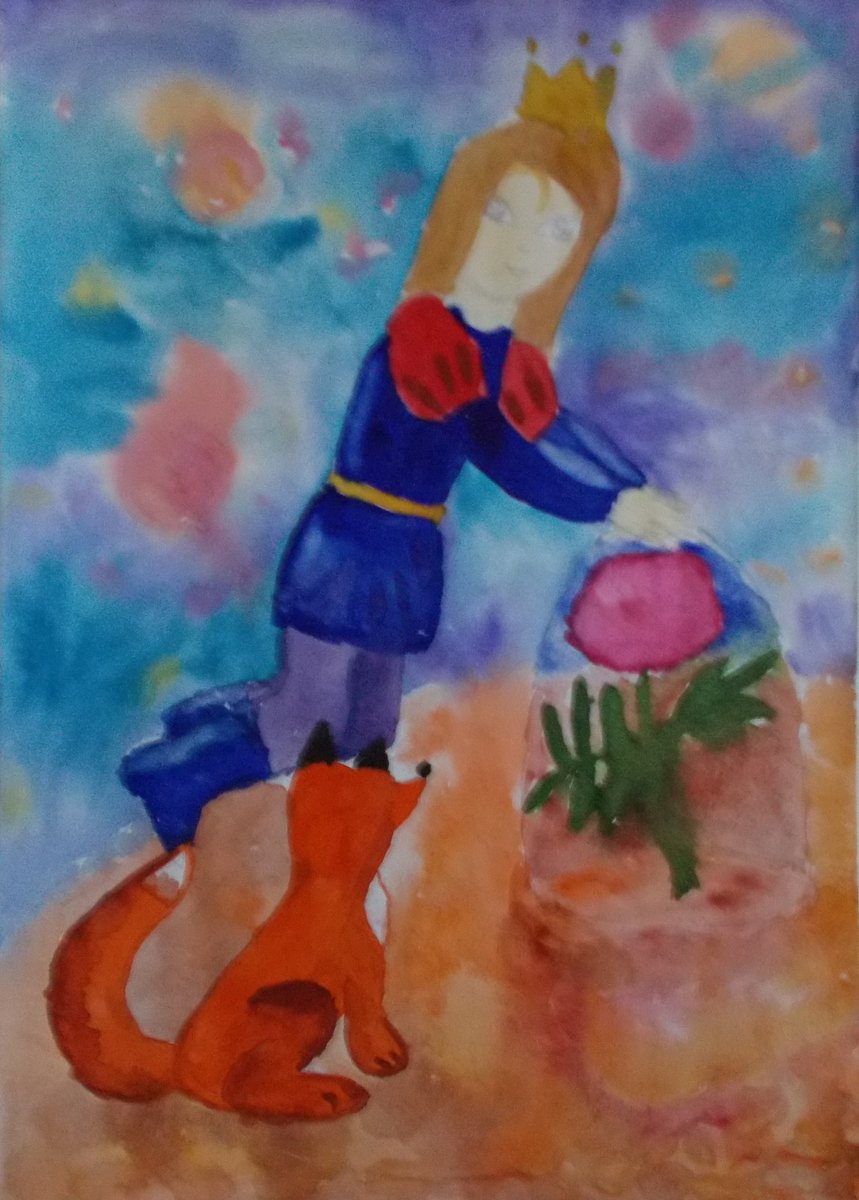 AdlerARTist's tweet photo. It might be "La Petit Prince" or " The Little Prince" #tbtchildhood #weekoffirstworks https://t.co/Ep3gO9b8nl