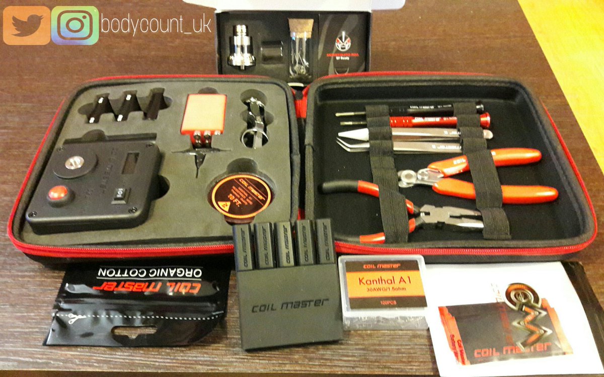 glyn_wyatt's tweet photo. Big thanks to @coilmasteruk @coilmasternet for this epic #vapemail π #diyv3 #monstruito #ceramicsticks #batterywraps #coils https://t.co/DzaQqHXUyj