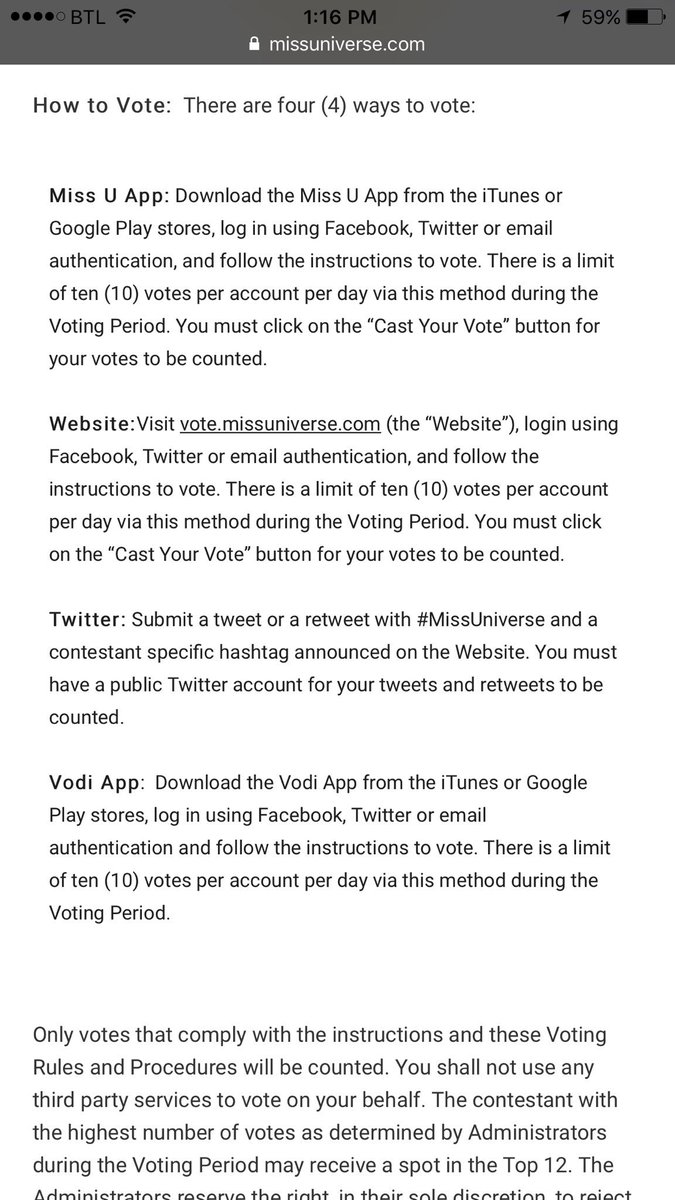 J_Bryon_Bowman's tweet photo. @BelizePageants @DiversityBelize same 4 voting mediums so don't delete any apps. See official rules on Miss U app as if you were voting https://t.co/QPNEV5185Z