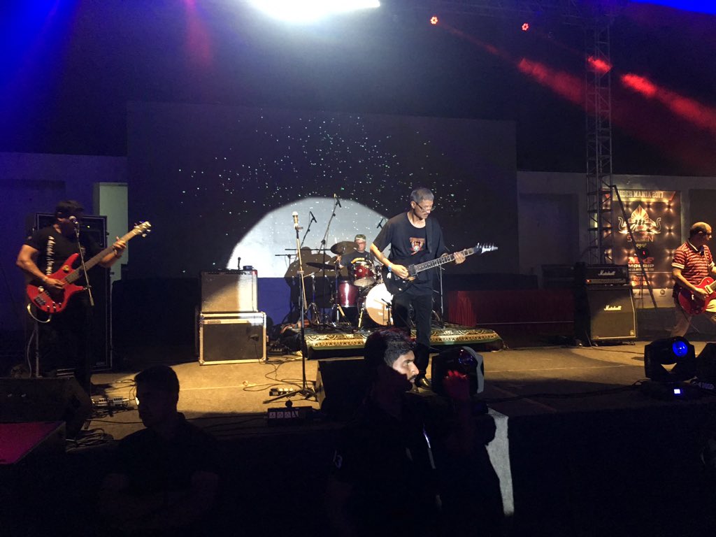 The officers band at #ridermania2017 <a href="/BOBMCRiderMania/">BOBMC Rider Mania</a> . It doesn't get better than this! Period !