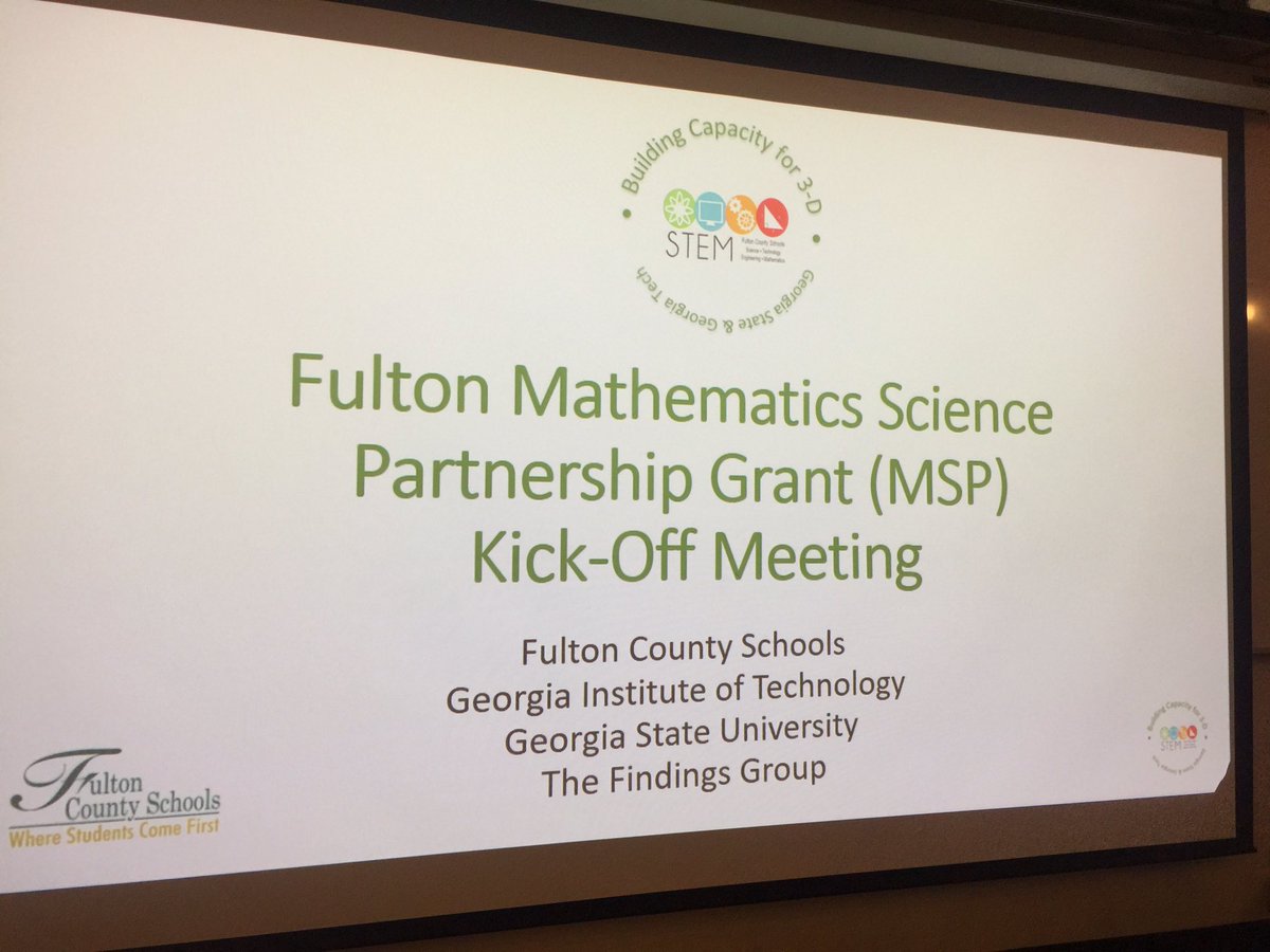 SandtownMS's tweet photo. #FCSSTEM So excited abt @SandtownMS Science tchrs in MSP grant middle school cohort! @STEMSLC @DaraJonesWilson @FultonInfo https://t.co/odT2EPIBB7