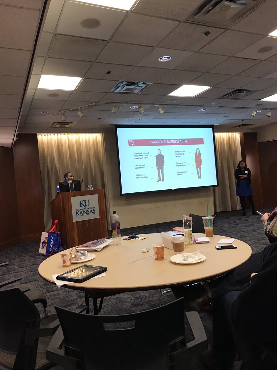 DariusJones06's tweet photo. Al Jones and Paige Freeman presenting "Dress for Success" #GradToPro17 https://t.co/63XpoyGXK6