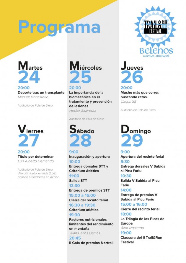 II <a href="/TrailRunFest/">Trail&Run Festival</a> en Pola de Siero. Muchas actividades en esta nueva edición del fomento y difusión de un deporte de moda: trail.